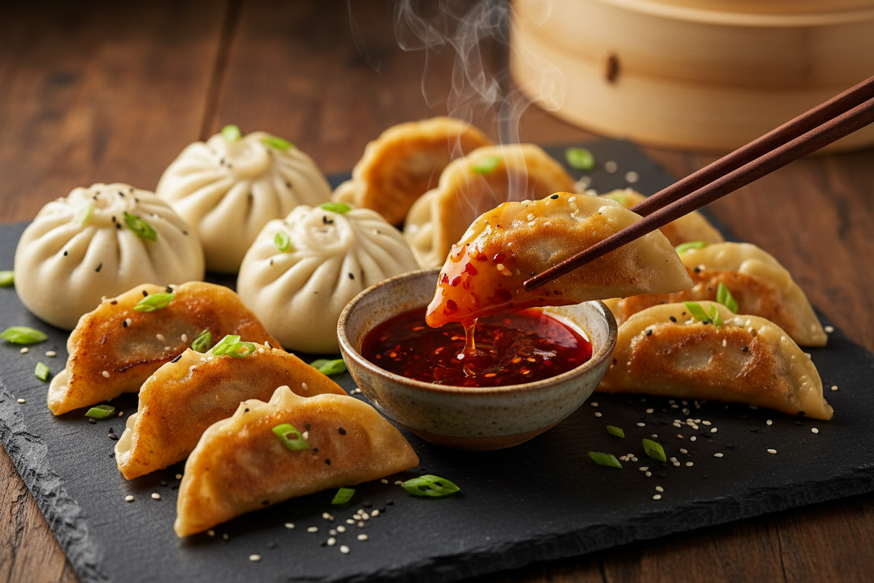 Best Hot Sauce for Dumplings (Gyoza, Potstickers & Bao)