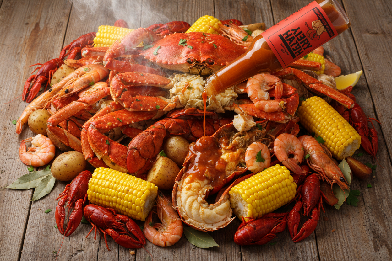 Best Hot Sauce for Seafood Boils (Crab, Shrimp, Lobster & Crawfish)