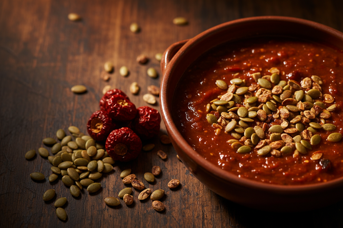 Cascabel Chili Sauce (Smoky, Nutty Pepita Salsa That Tastes Like a Cheat Code)