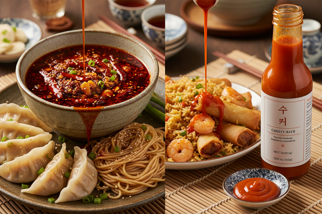 Chili Oil vs Hot Sauce for Asian Foods (Which One Works Better?)