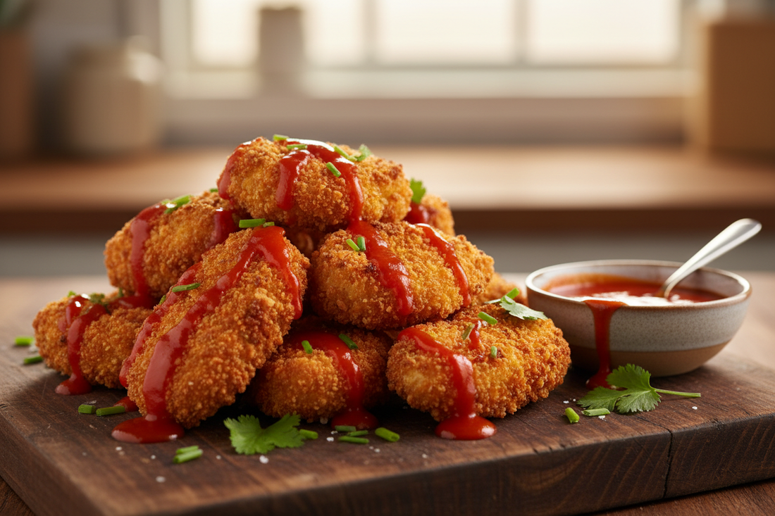 Crispy Cauliflower Wings With Hot Sauce