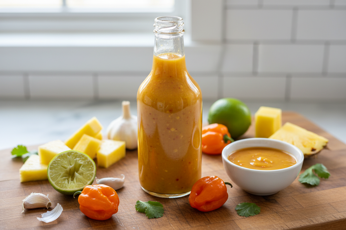 Homemade Pineapple Habanero Hot Sauce (Simple, Balanced & Flavor-Forward)