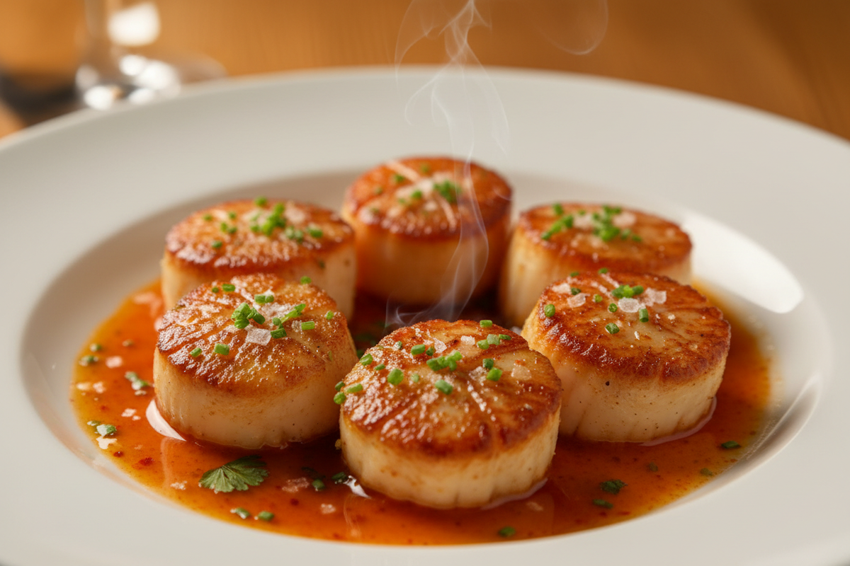Hot Sauce Butter Scallops (Rich, Glossy, Perfectly Balanced)