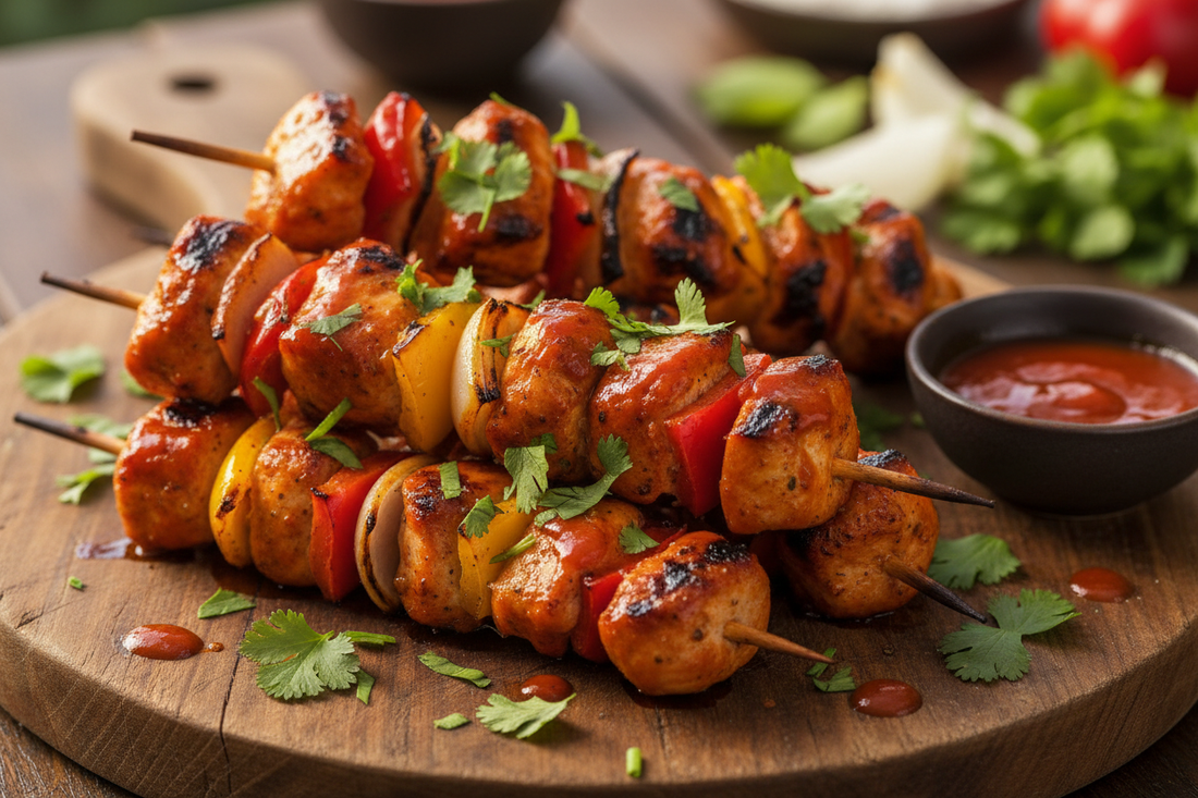 Hot Sauce Chicken Skewers & Kebabs
