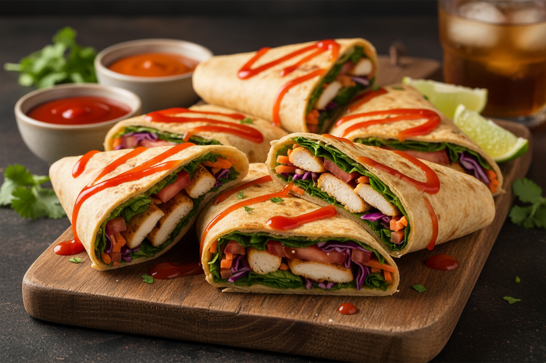 Hot Sauce Chicken Wraps & Flatbreads