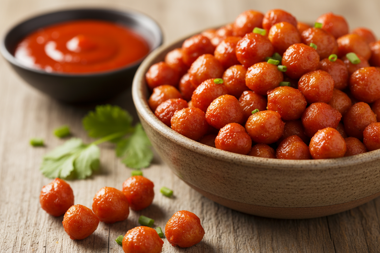 Hot Sauce Chickpeas