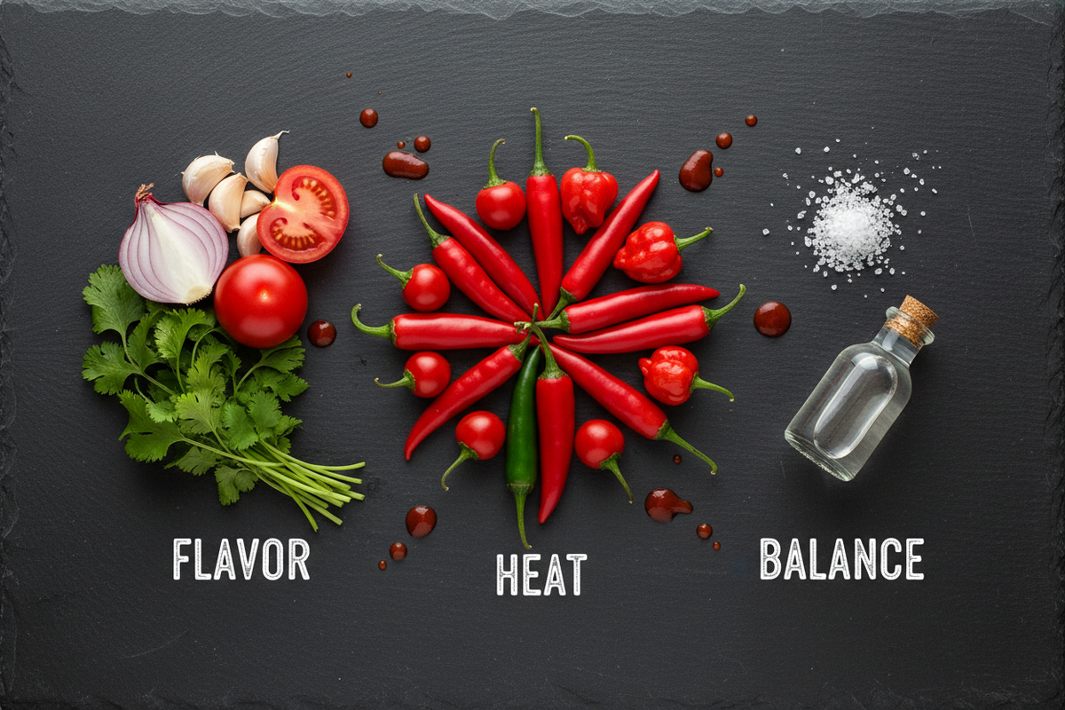 Hot Sauce Ingredients Explained: How Flavor, Heat, and Balance Are Demonstrated