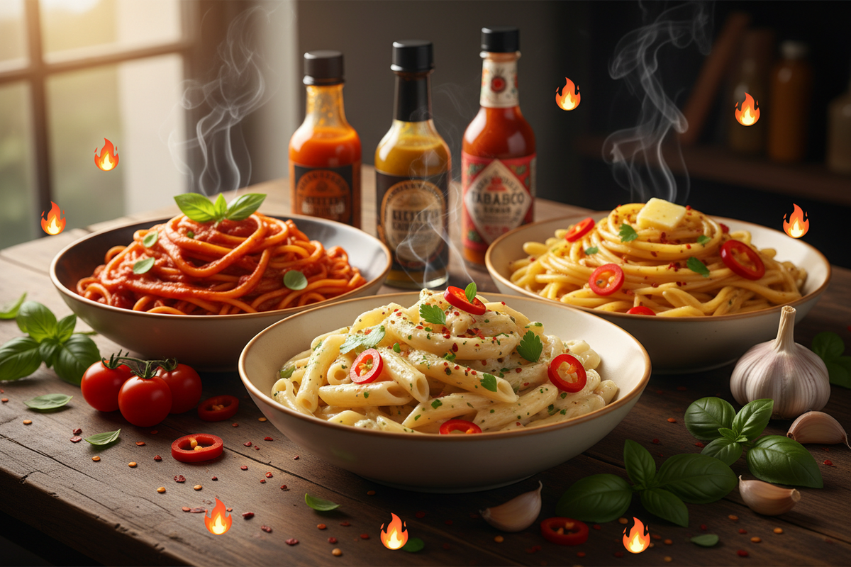 Hot Sauce Pasta Recipes (Deep Dive): Creamy, Tomato, Garlic & Beyond 🍝🔥