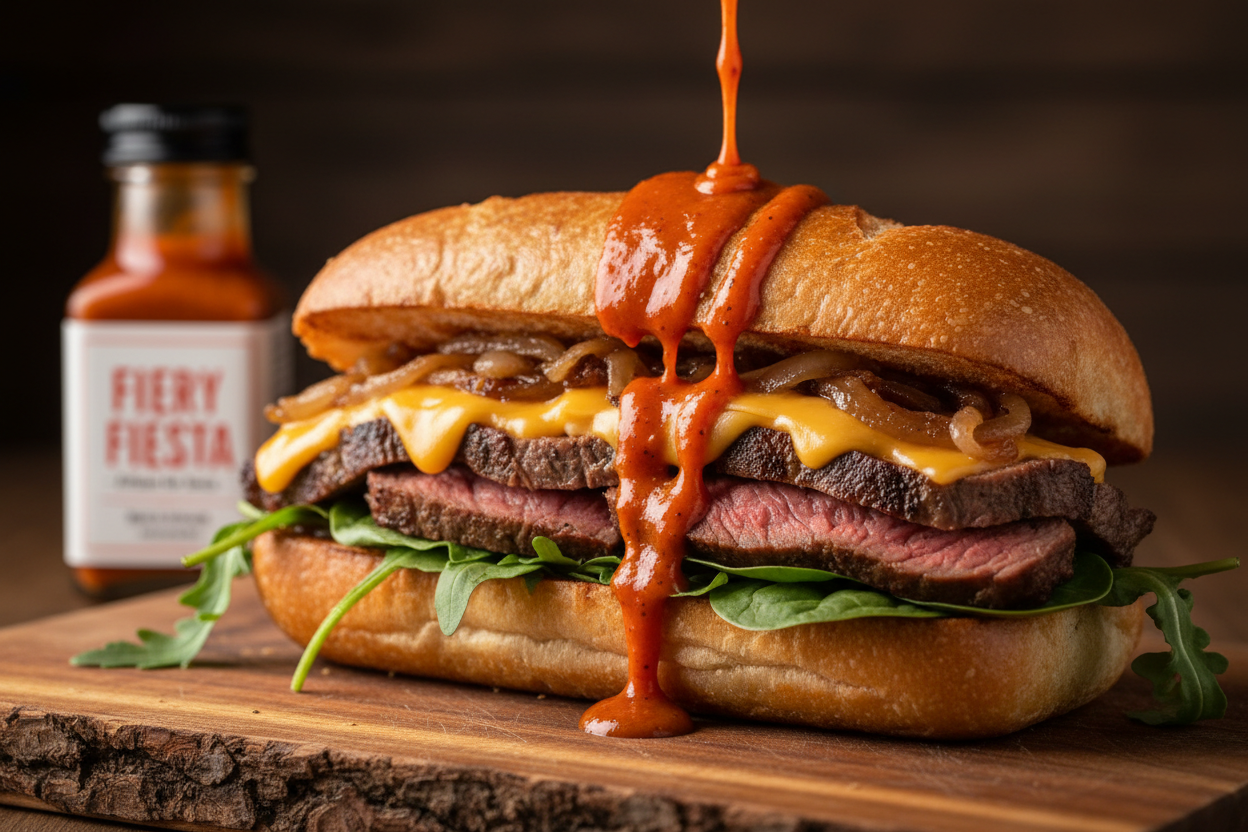 Hot Sauce Steak Sandwiches