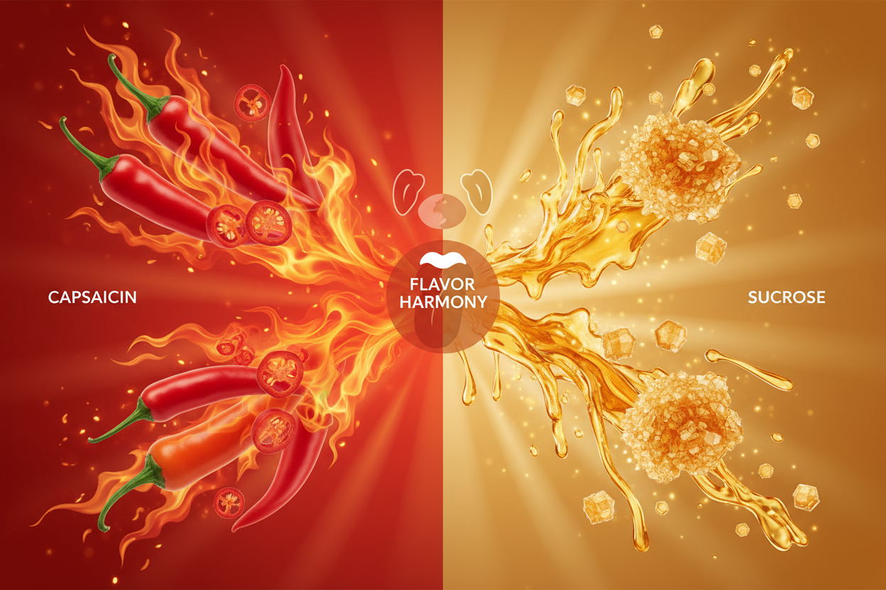 How Sugar Changes Heat Perception (Why Sweet Makes Spice Feel Different)