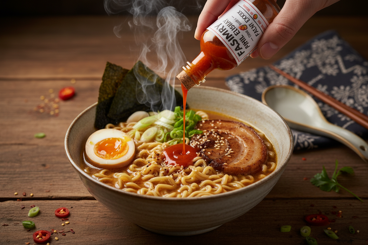 How to Add Hot Sauce to Ramen Without Ruining the Broth