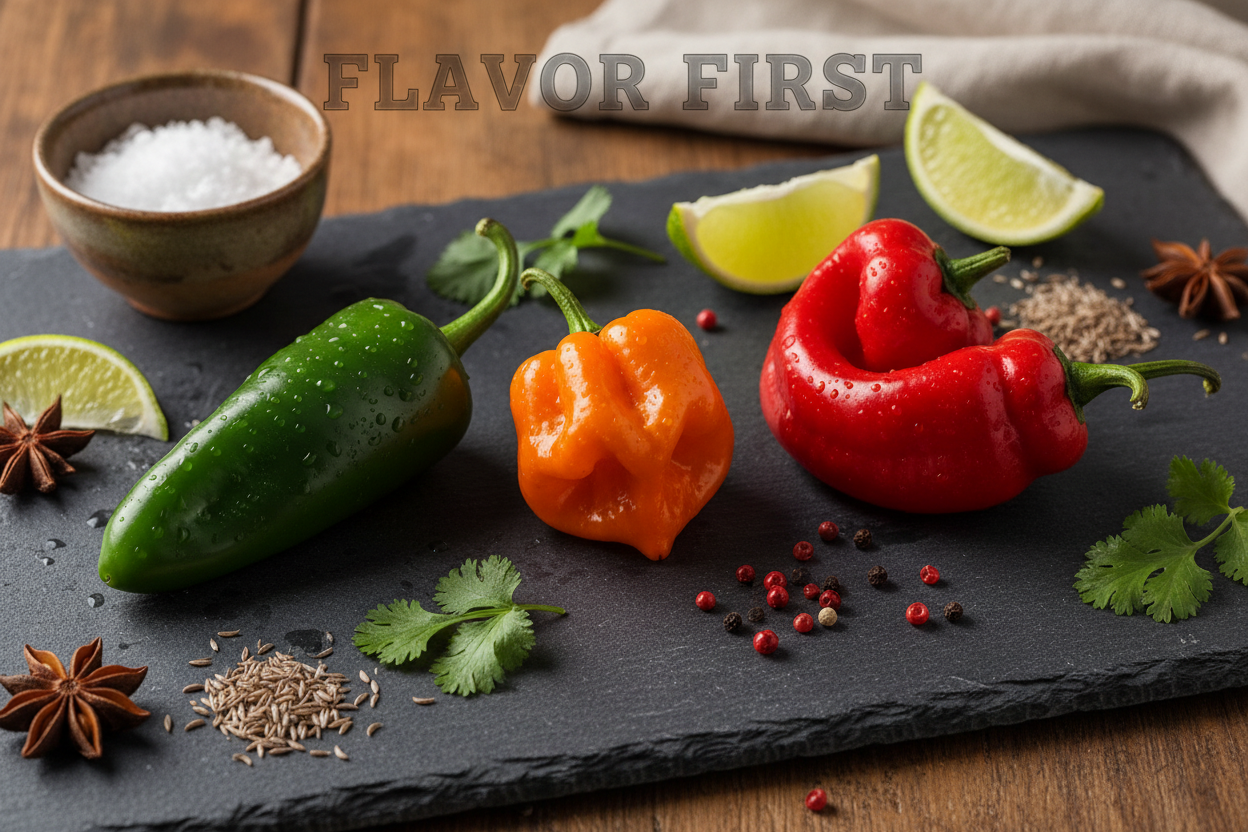 Jalapeño vs Habanero vs Ghost Pepper — Flavor First, Heat Second