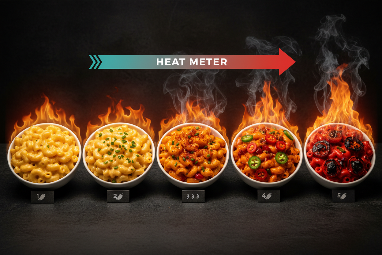 Mac and Cheese Heat Scale (From Kid-Friendly to Fire)