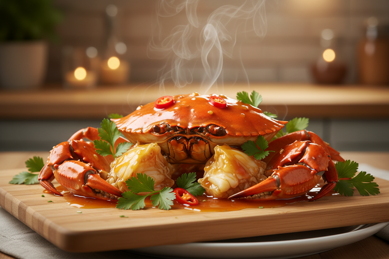 Mild Hot Sauce Crab (Sweet, Gentle, Easy for Everyone)