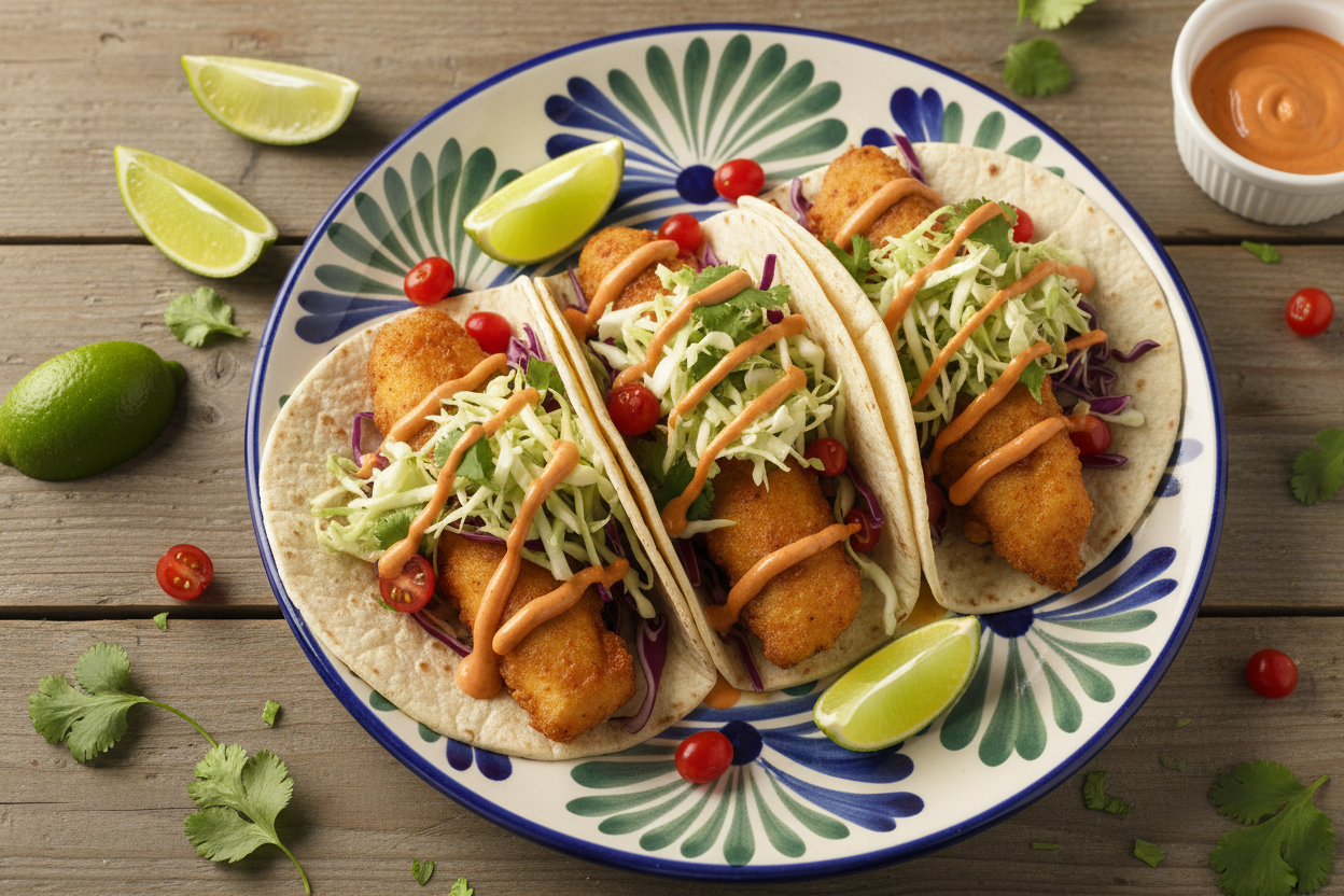 Mild Hot Sauce Fish Tacos (Family-Friendly, Bright, Easy to Love)