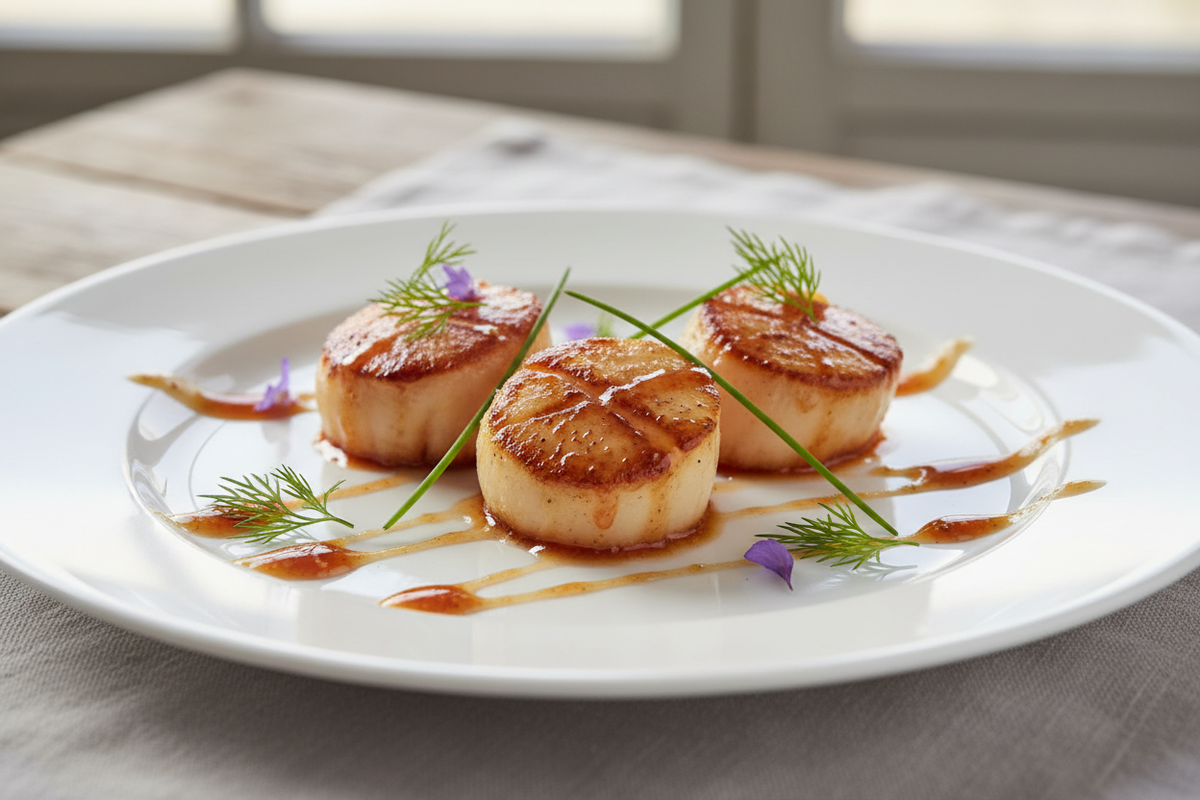 Mild Hot Sauce Scallops (Gentle Heat, Sweet & Clean)