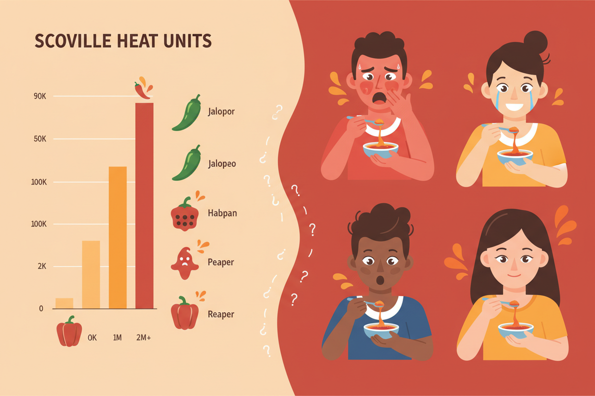 Perceived Heat vs. Scoville Numbers: Why Hot Sauce Never Feels the Way the Chart Says