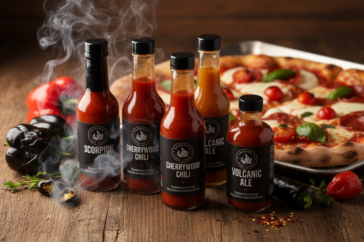 Pizza Hot Sauces With Rich, Smoky Flavor