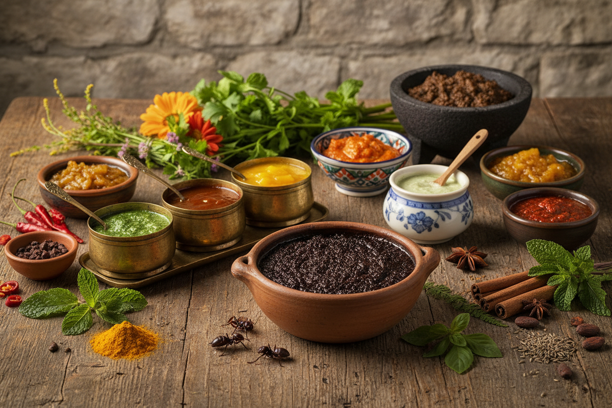 Rare & Regional Condiments Explained: Chicatana Ant Sauce, Indian Chutneys & the World’s Most Curious Flavor Traditions