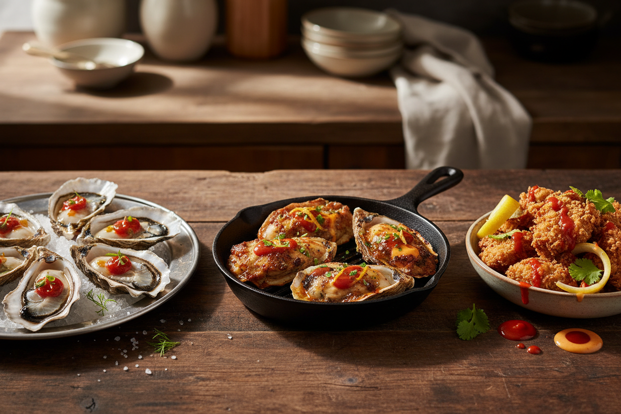 Raw vs Grilled vs Fried Oysters With Hot Sauce: How Preparation Changes Everything