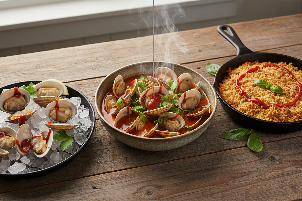 Raw vs Steamed vs Baked Clams With Hot Sauce: What Changes (and Why It Matters)