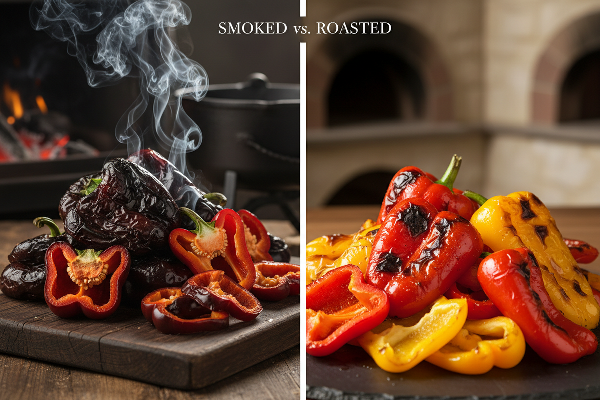 Smoked vs Roasted Peppers: Flavor Breakdown (And When to Use Each)