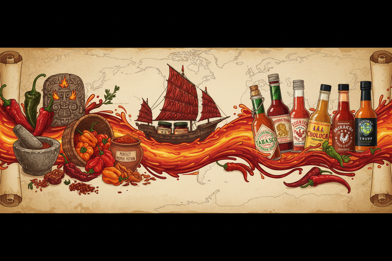 The Evolution of Hot Sauce: A Global History of Heat, Flavor, and Culture