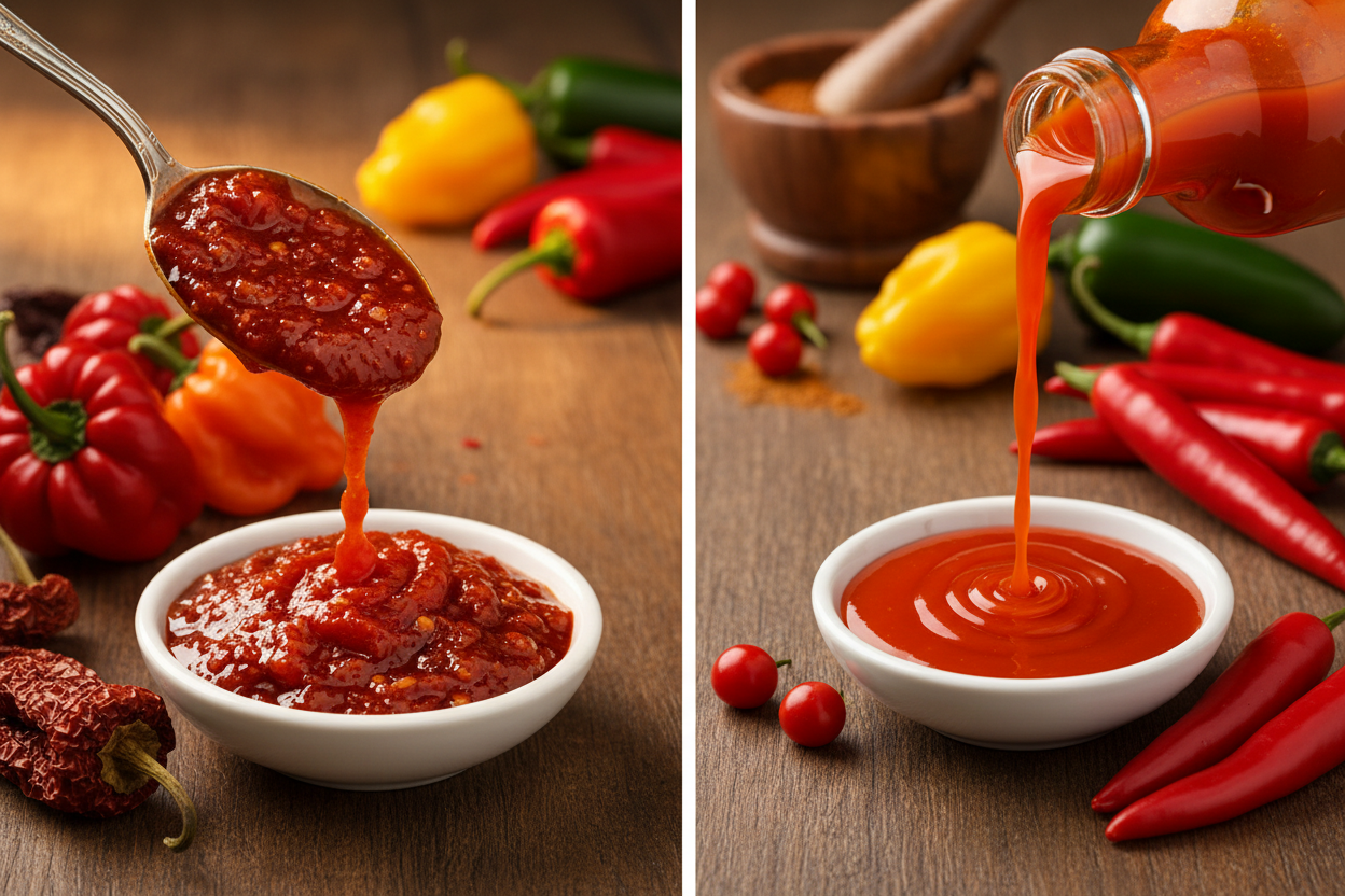 Thick vs. Thin Hot Sauces — How Texture Changes the Burn 🌶️🧴