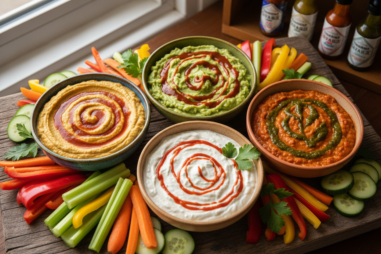 Vegan Dips Made With Hot Sauce
