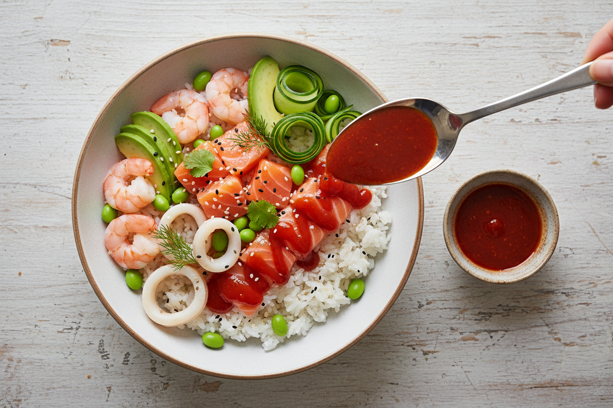 When (and When Not) to Add Hot Sauce to Seafood Rice Bowls: Timing & P ...