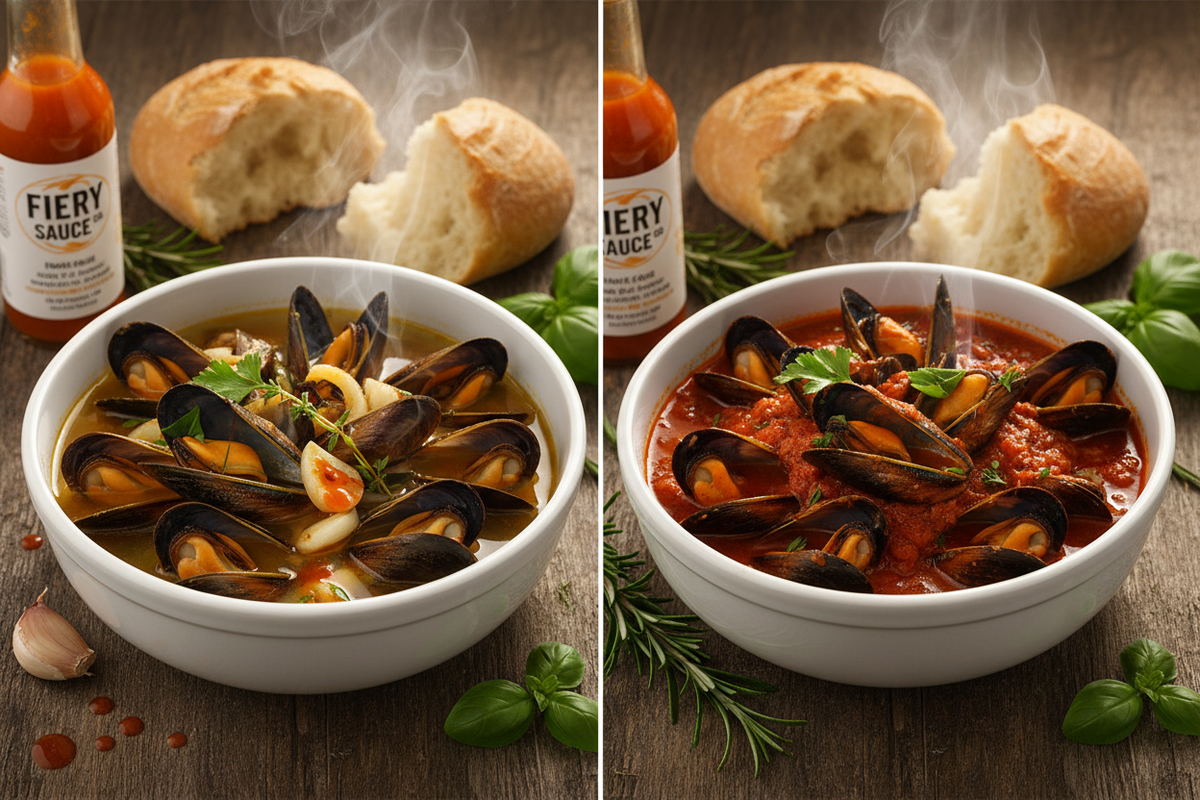 White Wine vs Tomato Mussels With Hot Sauce: Which Broth Handles Heat Better?