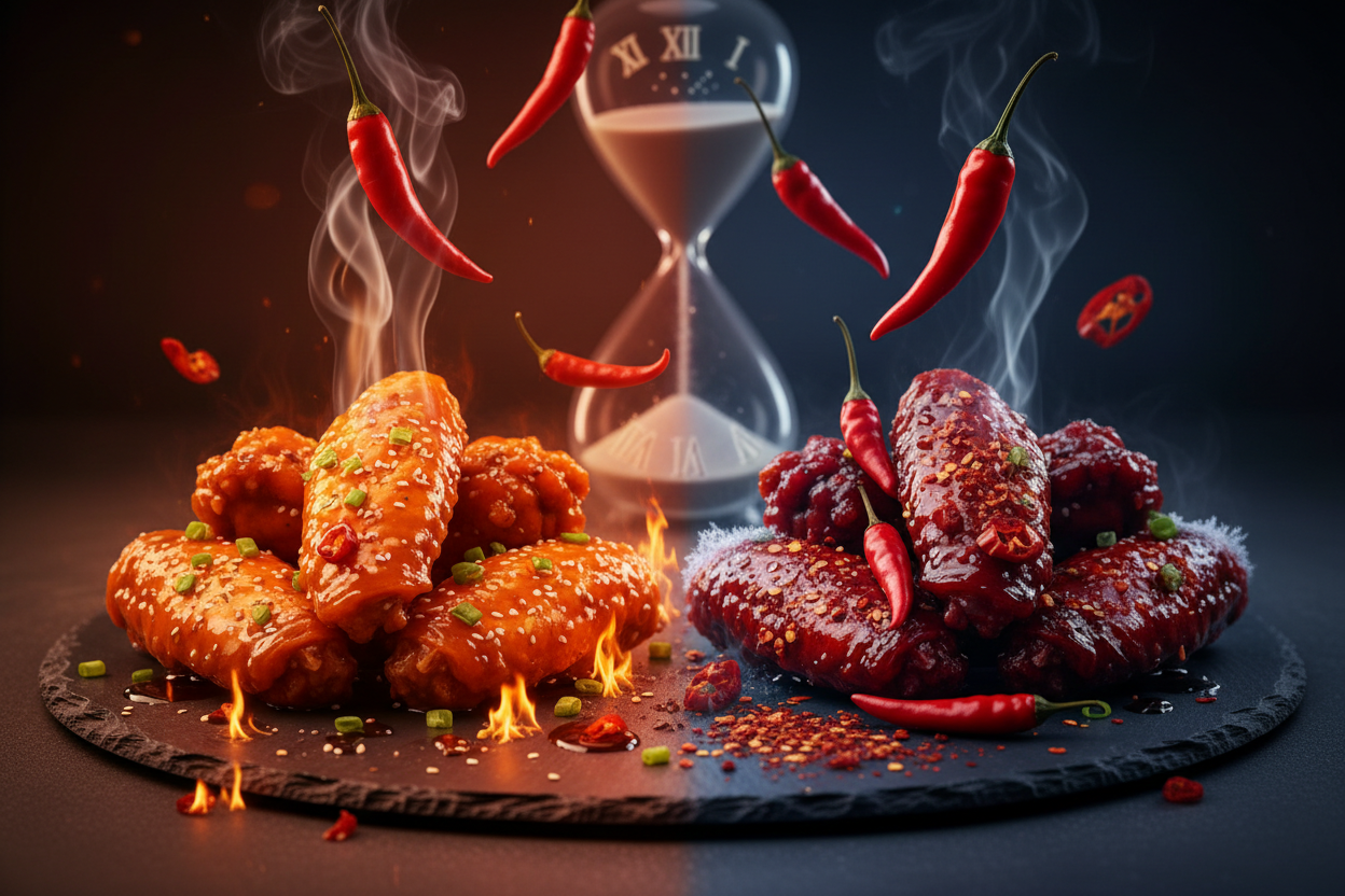 Why Heat Builds as Food Cools 🌶️⏳
