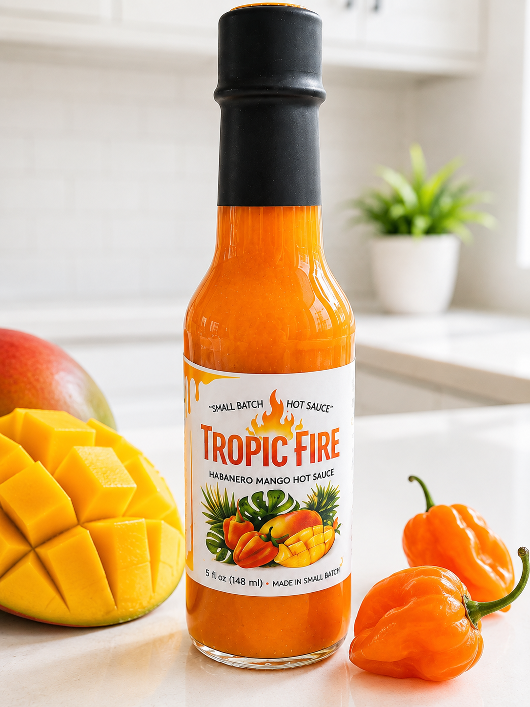 🔥 Mango Habanero Hot Sauce – Small Batch Fermented Hot Sauce – Our Signature Hot Sauce🌶️