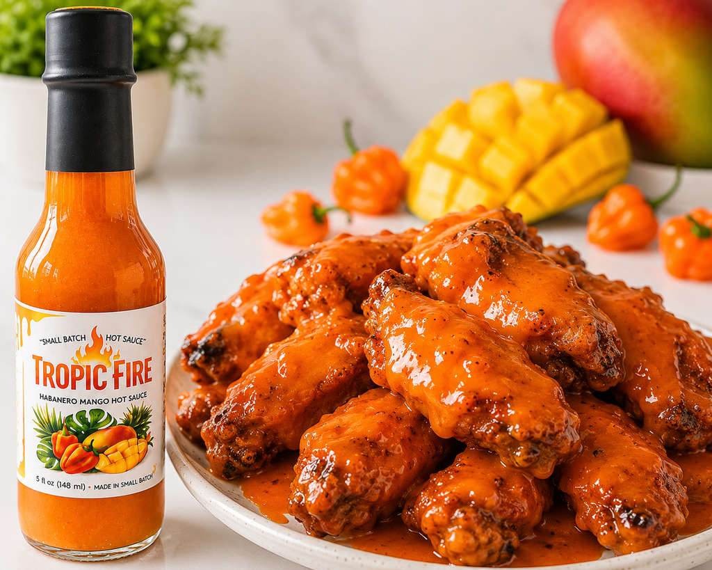 🔥 Mango Habanero Hot Sauce – Small Batch Fermented Hot Sauce – Our Signature Hot Sauce🌶️