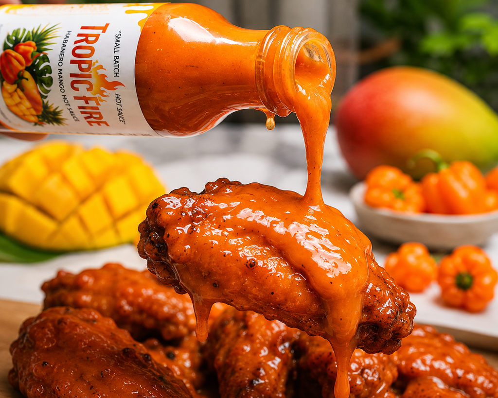 🔥 Mango Habanero Hot Sauce – Small Batch Fermented Hot Sauce – Our Signature Hot Sauce🌶️