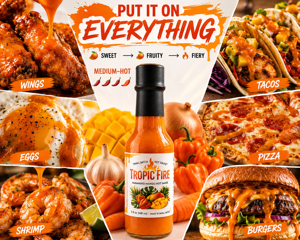 🔥 Mango Habanero Hot Sauce – Small Batch Fermented Hot Sauce – Our Signature Hot Sauce🌶️