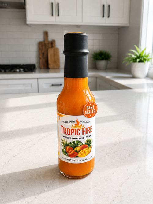 🔥 Tropic Fire - Aged Habanero Mango - Our Signature Hot Sauce🌶️