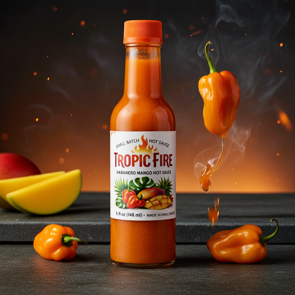 🔥 Tropic Fire - Aged Habanero Mango Hot Sauce